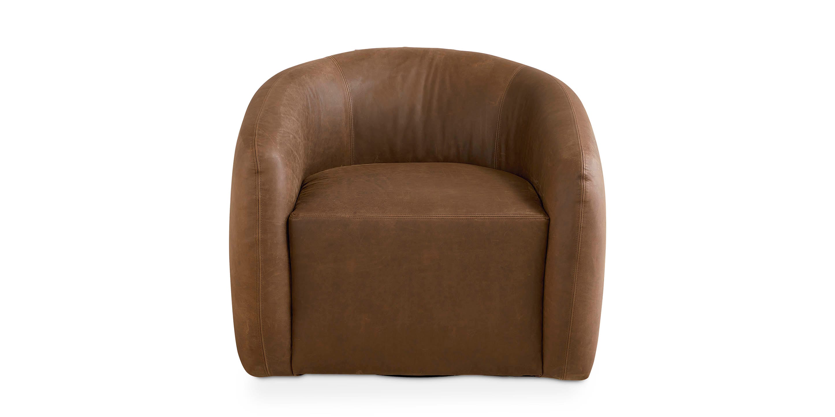 Garner Leather Swivel Chair
