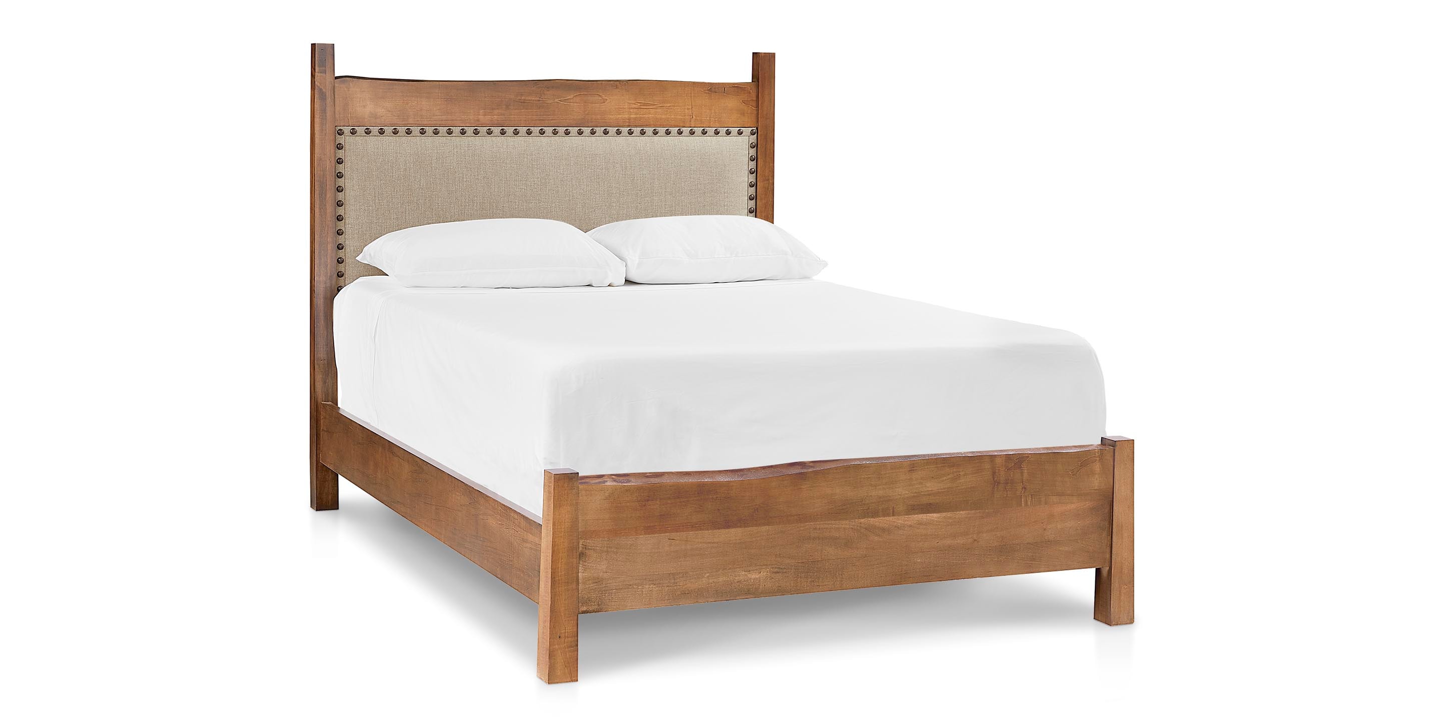 Heritage Live Edge Upholstered Bed