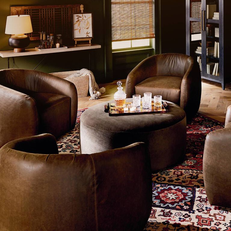 Garner leather accent chairs