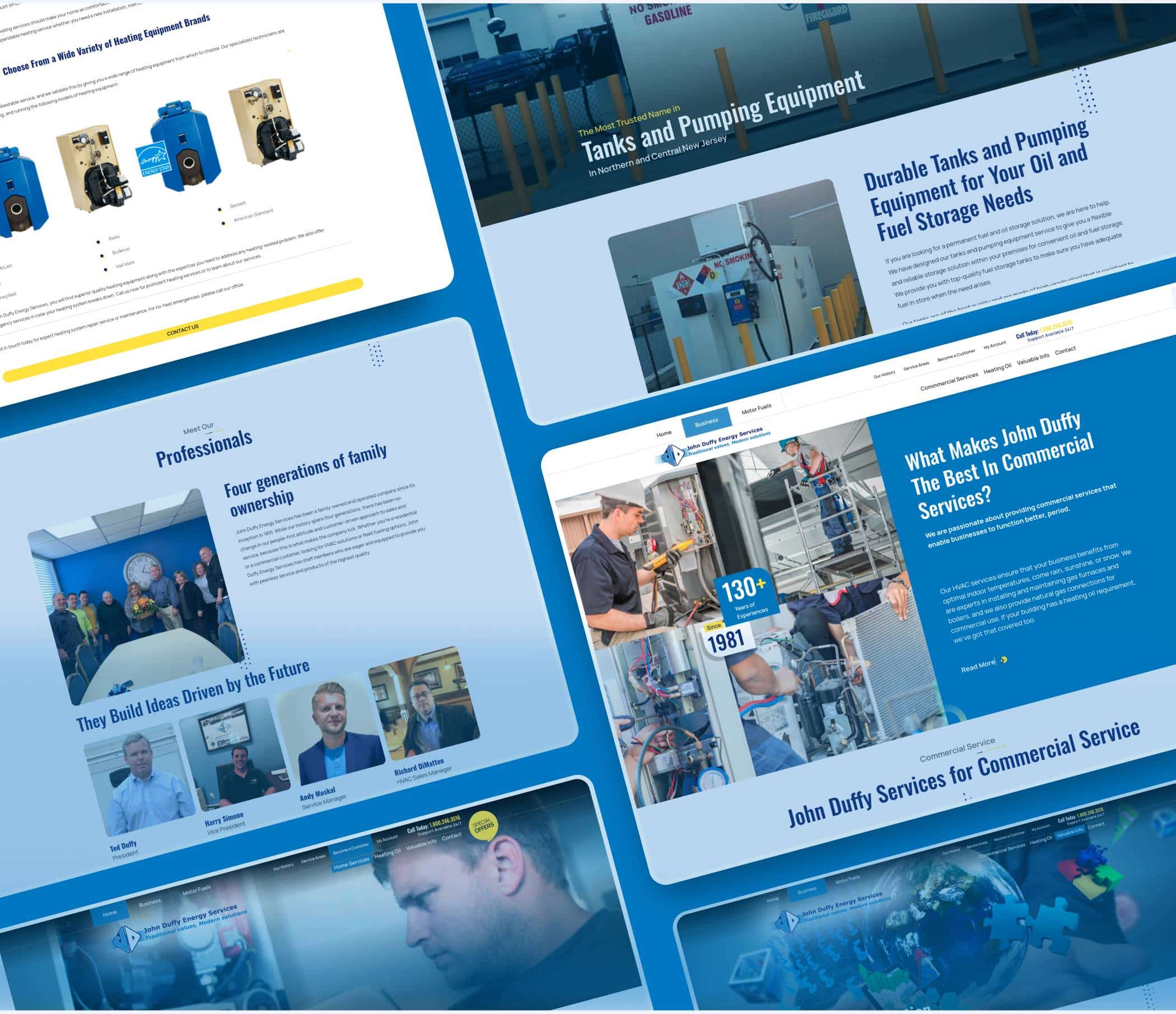 Responsive Web Design for John Duffy Energy Services - Top Notch Dezigns