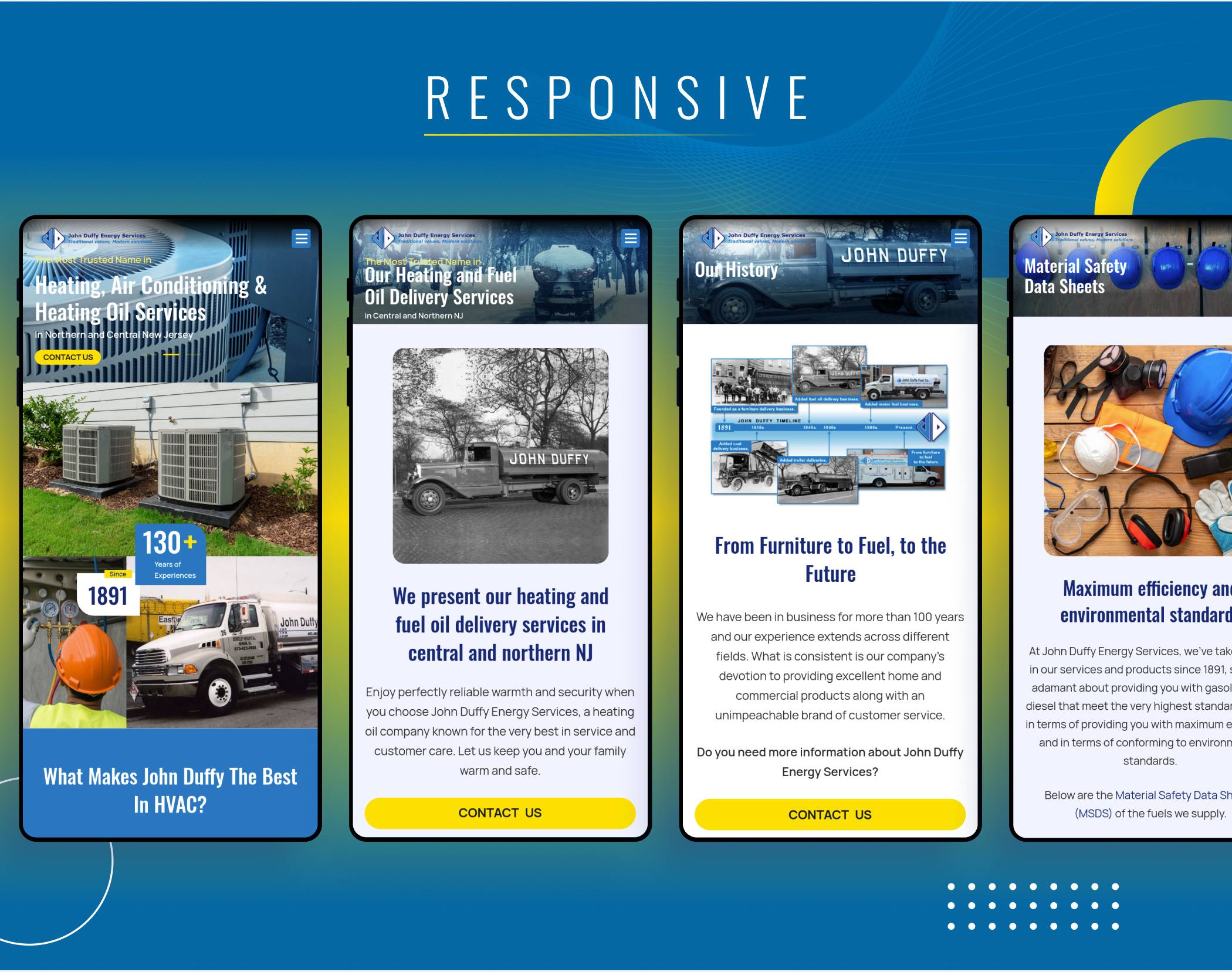 Responsive Web Design - John Duffy Energy Services - Top Notch Dezigns