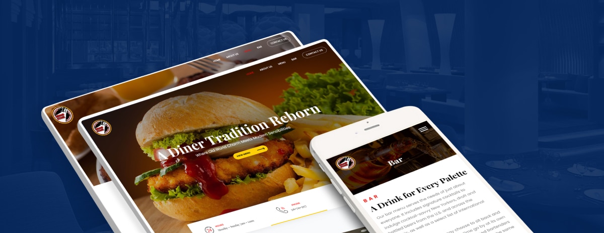 Restaurant web design