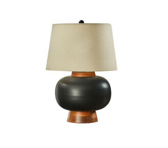 Black and brown Carlisle Lamp