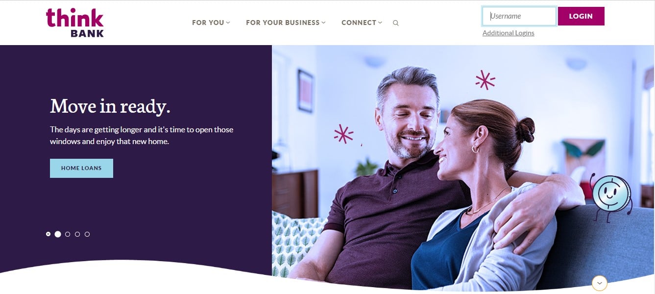 bank website design